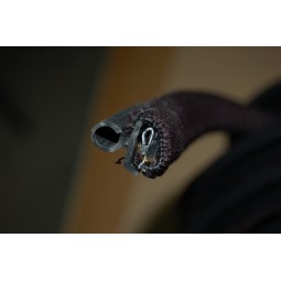 Armé avec tube caoutchouc recouvert-Velours noir- Snap-on -Porte