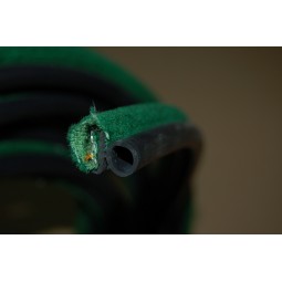 Armé avec tube caoutchouc recouvert-Velours vert- Snap-on -Porte