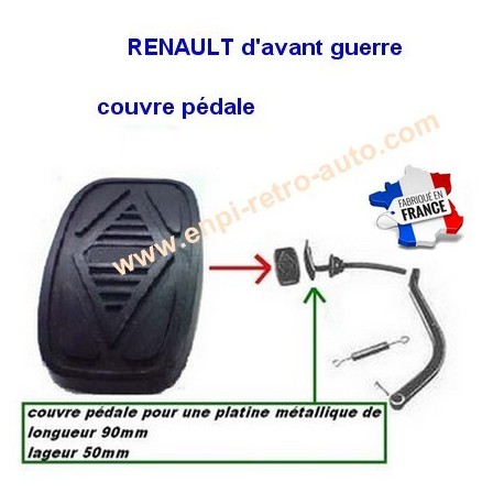 Couvre pédale Renault d'avant guerre "90mm"