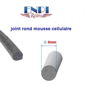 Bandeau de Joint Caoutchouc Rond - Diamètre 6mm - Au Mètre - Euro Makers