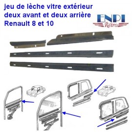 Leche vitre extérieur Renault 8 & 10