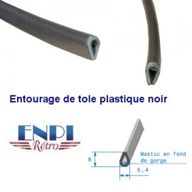 Entourage de tole Plastique Noir