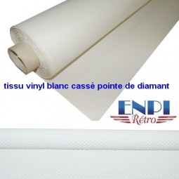 Tissu de ciel de toit en vinyle perforé Blanc cassé