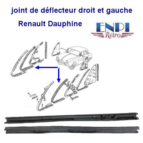 Joint de déflecteur Renault Dauphine