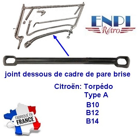 Joint bas cadre de pare brise Citroën  5CV B10 B12 B14