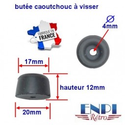 Butées à vis hauteur 12mm