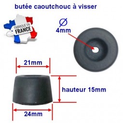 Butée à vis hauteur 15mm