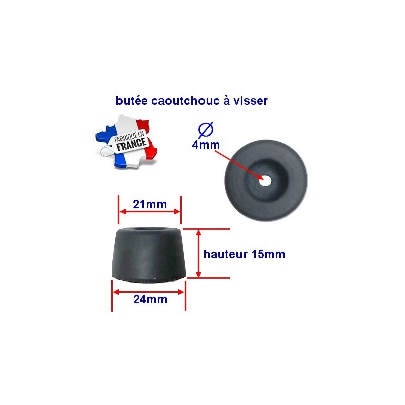 Butée à vis hauteur 15mm