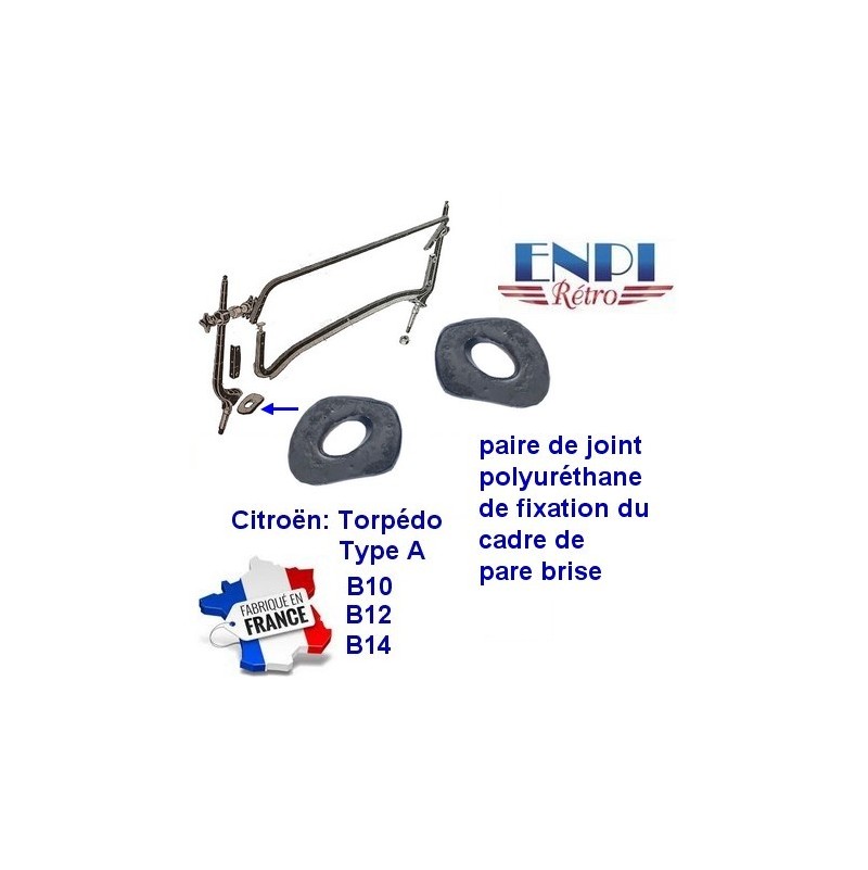 Citroën Tropédo B10 B12 B14 - Joint fixation montant pare-brise