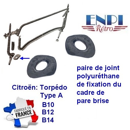 Citroën Tropédo B10 B12 B14 - Joint fixation montant pare-brise