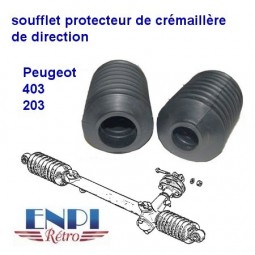 Soufflet crémaillère de direction Peugeot 203 et 403