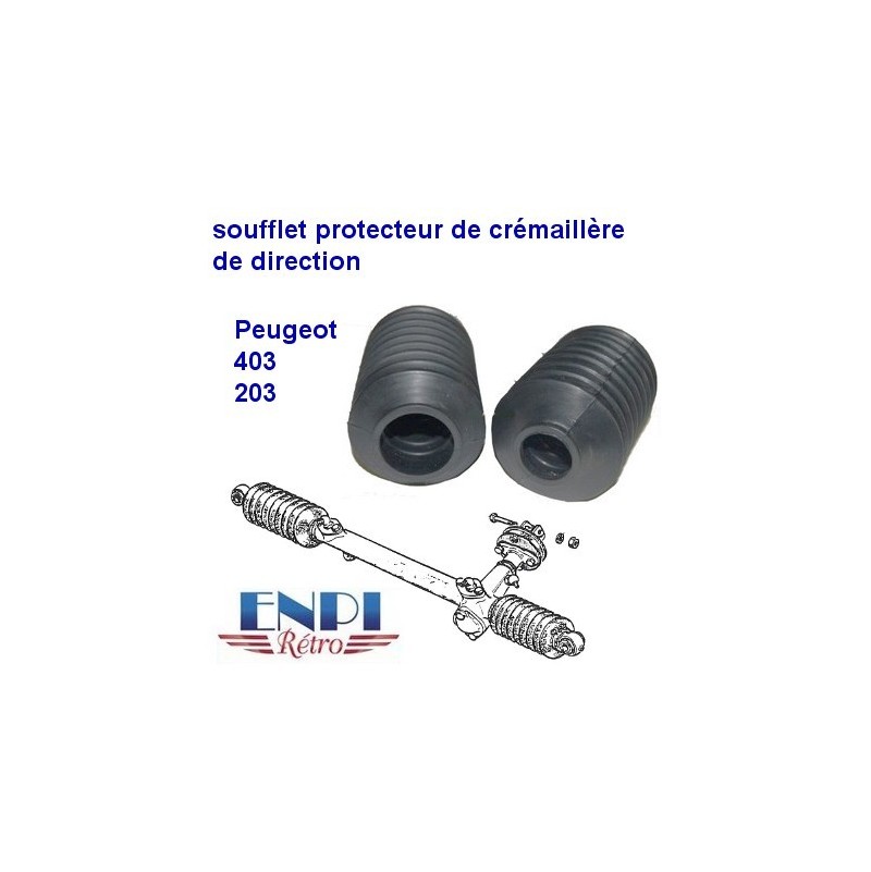 Soufflet crémaillère de direction Peugeot 203 et 403