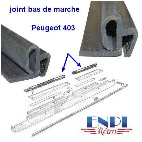 Joint de bas de marche Peugeot 403