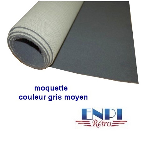 Moquette gris moyen en 2m de large