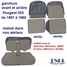 garnitures de siège et banquette Peugeot 203