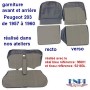 garnitures de siège et banquette Peugeot 203