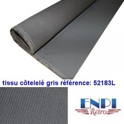 Tissu côtelé gris Peugeot 203 & 403