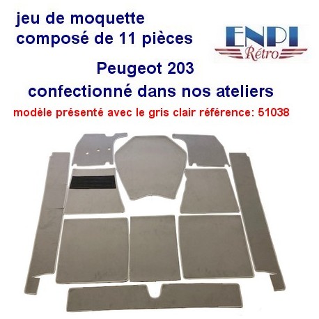 Peugeot - Jeu de moquette 203