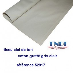 Tissu de ciel de toit en coton gratté gris clair