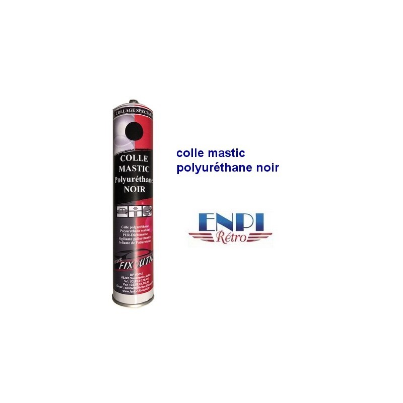 Mastic colle Polyuréthane Noir cartouche 310ml Vision Color