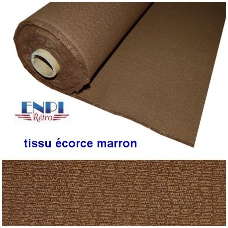 Tissu écorce marron 