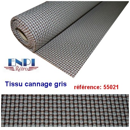 Tissu Cannage Gris Renault 4CV