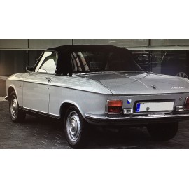 Capote Peugeot 204 & 304 en Toile noire/noire 1962-1976