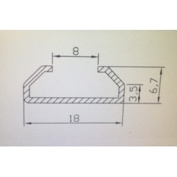 baguette moulure aluminium  Longueur 2M