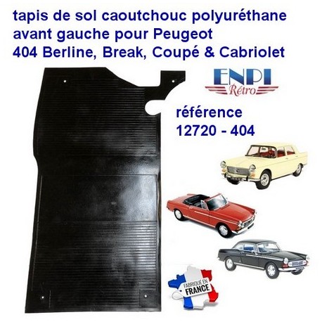 Tapis de sol avant gauche Peugeot 404