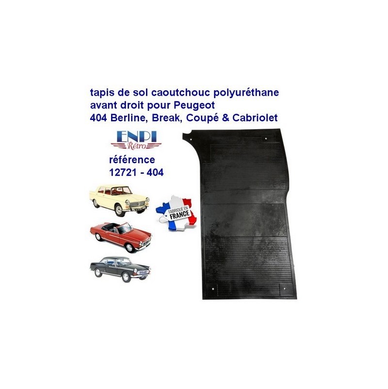 Tapis de sol avant droit Peugeot 404