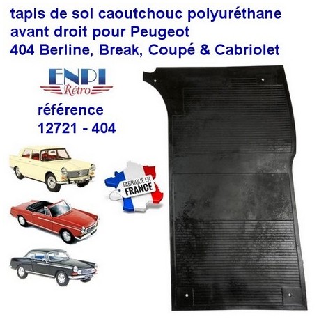 Tapis de sol avant gauche Peugeot 404