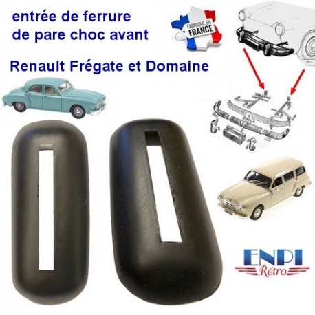 Entrée ferrure de pare choc avant Renault Frégate