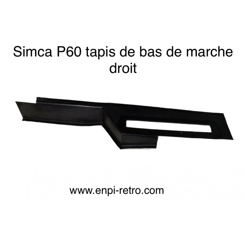 Simca P60 tapis bas de marche droit 