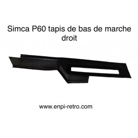 Simca P60 tapis bas de marche droit