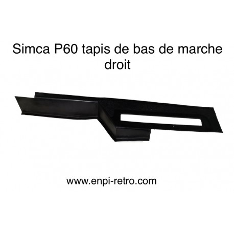 Simca P60 tapis bas de marche droit 