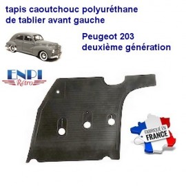 Tapis de sol avant gauche tablier Peugeot 203 2ème génération