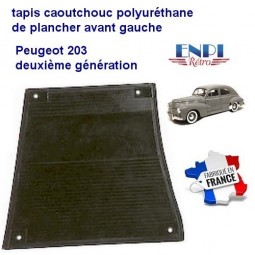 Tapis de sol avant gauche plancher Peugeot 203 2ème génération