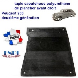 Tapis de sol avant droit plancher Peugeot 203 2ème génération