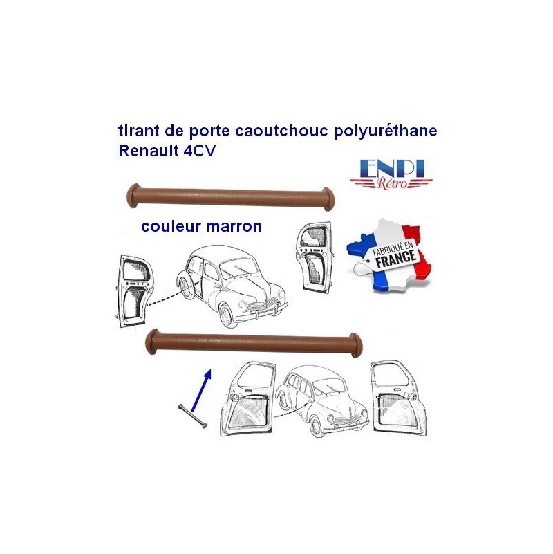 Renault 4CV tirant de porte marron 
