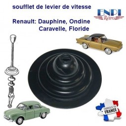 Soufflet de levier de vitesse Renault noir