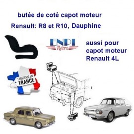 Butée Capot Renault 8 &10 - Dauphine - Caravelle - 4L
