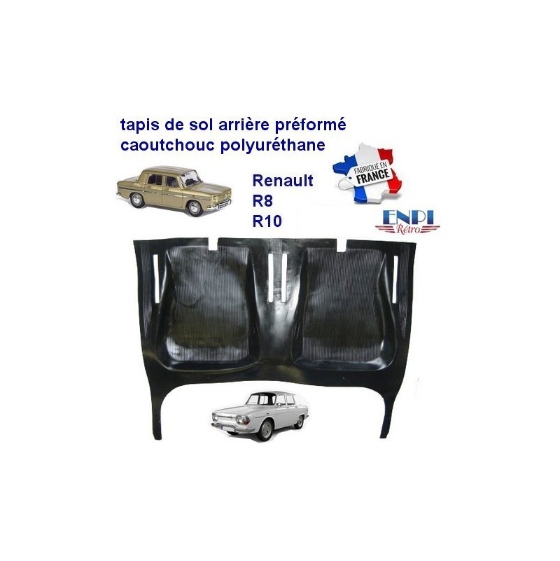 Tapis de sol arrière Renault 8 & 10 noir