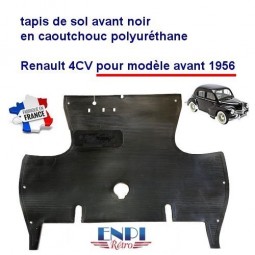 Tapis de sol avant Renault 4 CV noir avant 1956