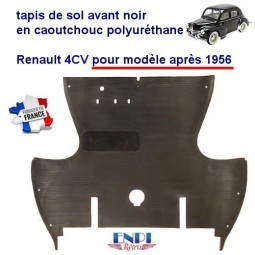 Tapis de sol avant Renault 4 CV noir (depuis 1956)