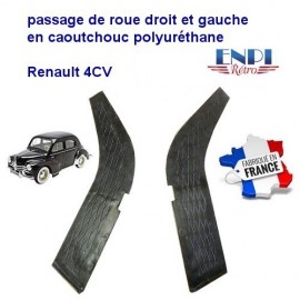 Passage de roue avant noir Renault 4CV la paire
