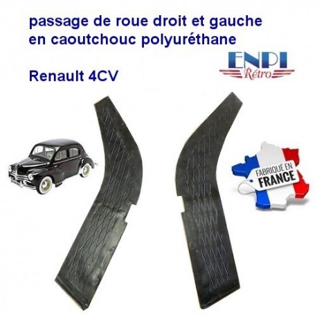 Passage de roue avant noir Renault 4CV