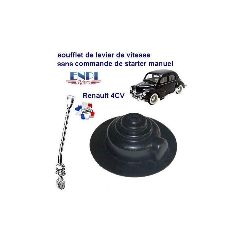 Soufflet de levier de vitesse Renault (starter) noir