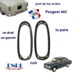Joint feu arrière D & G noir Peugeot 403