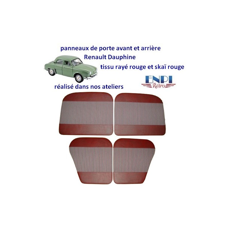 Cache serrure en plastique marron de porte AV / AR de 2cv