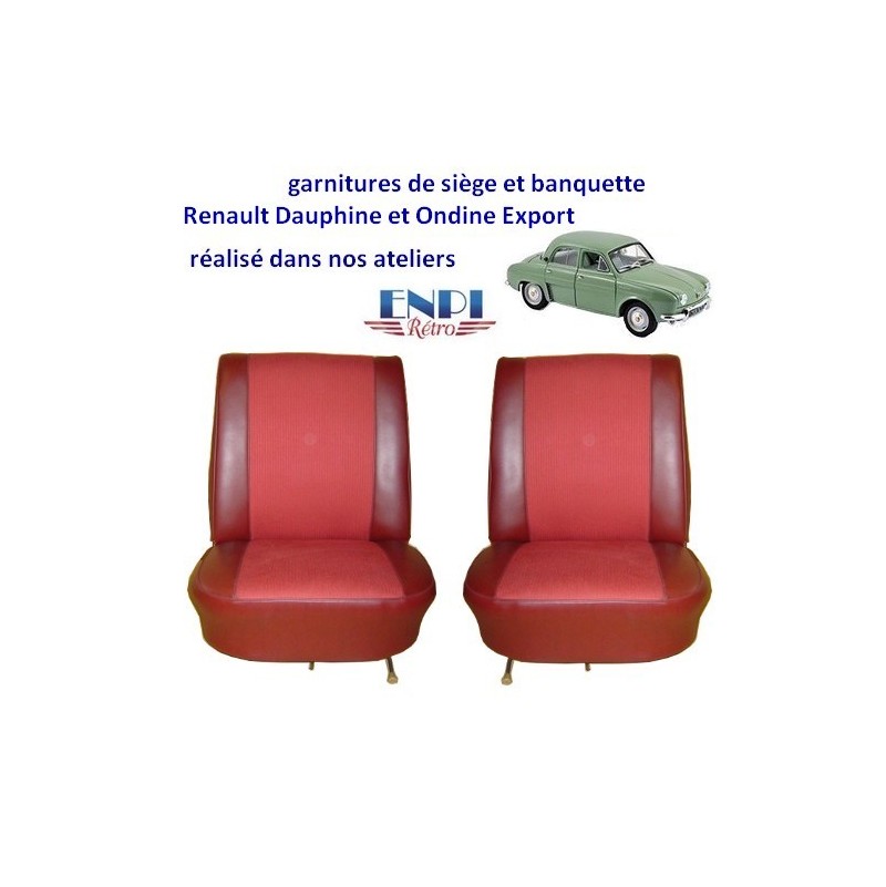 Garnitures de sièges Renault Dauphine Ondine